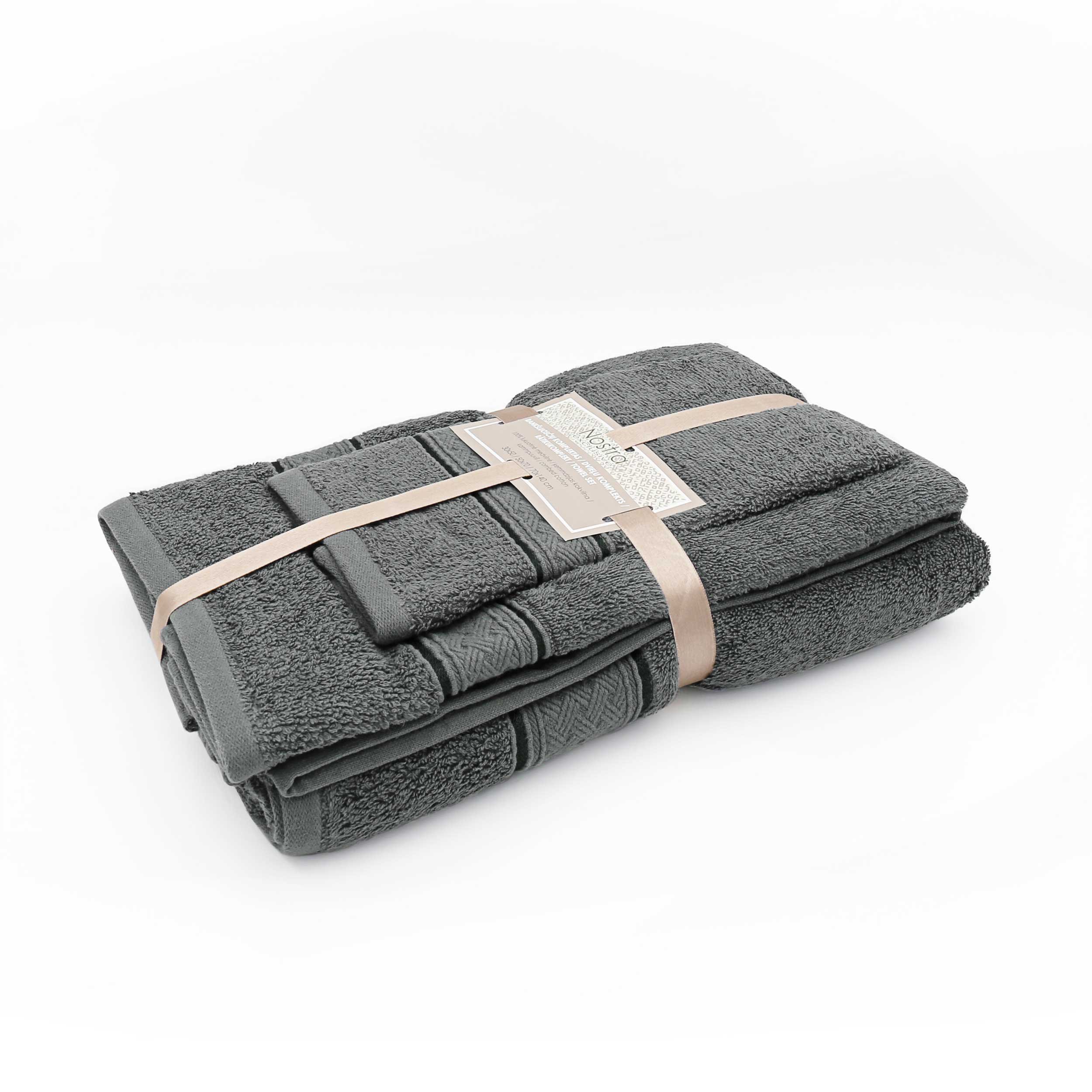 Rankšluosčių komplektas, 3 vnt., antracito sp.