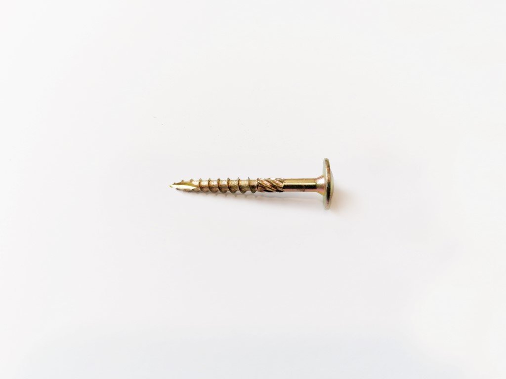 Konstrukciniai medsraigčiai ROBUS, 6 x 60 /36 mm, praplatinta galva, cinkuoti, 10 vnt., TORX30