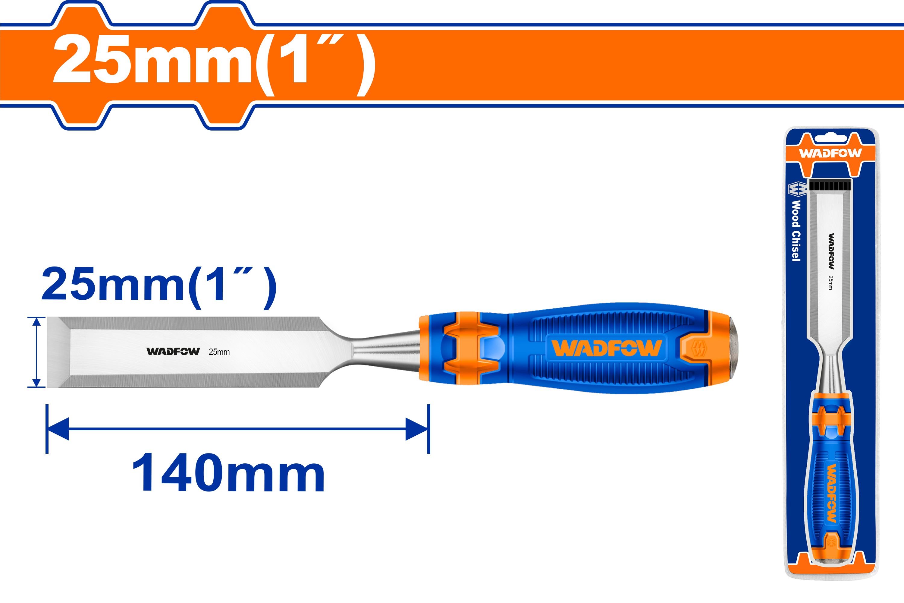 Kaltas medžiui WADFOW, 25x140 mm, WWC1225