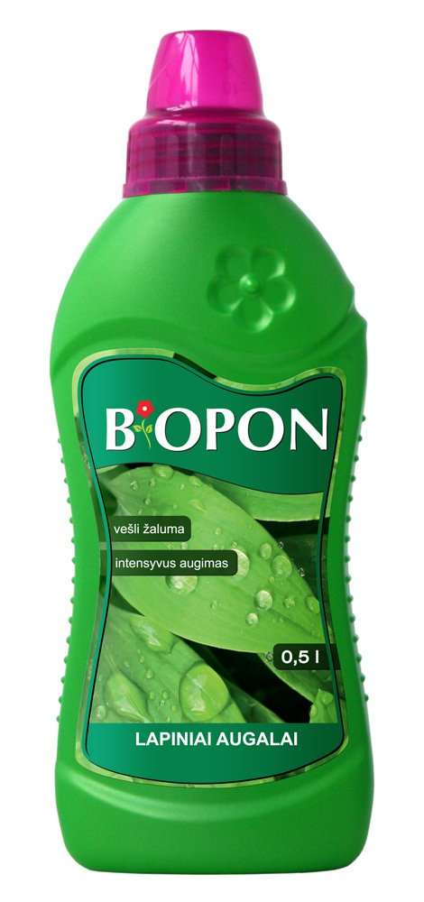 Skystos trąšos žaliems augalams BIOPON, 0,5 l