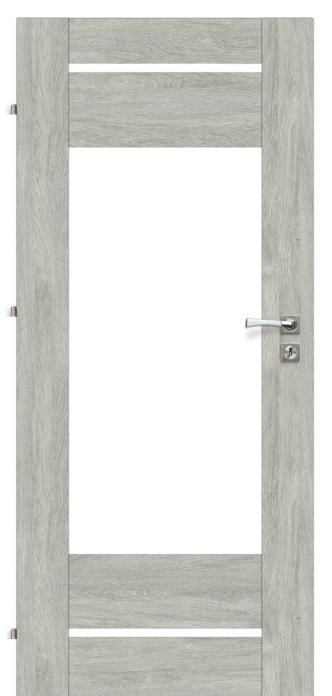 Laminuotos vidaus durys su užlaida VOSTER Rocco 10, kairinės, spalva Polar oak, 2030x744x40 mm