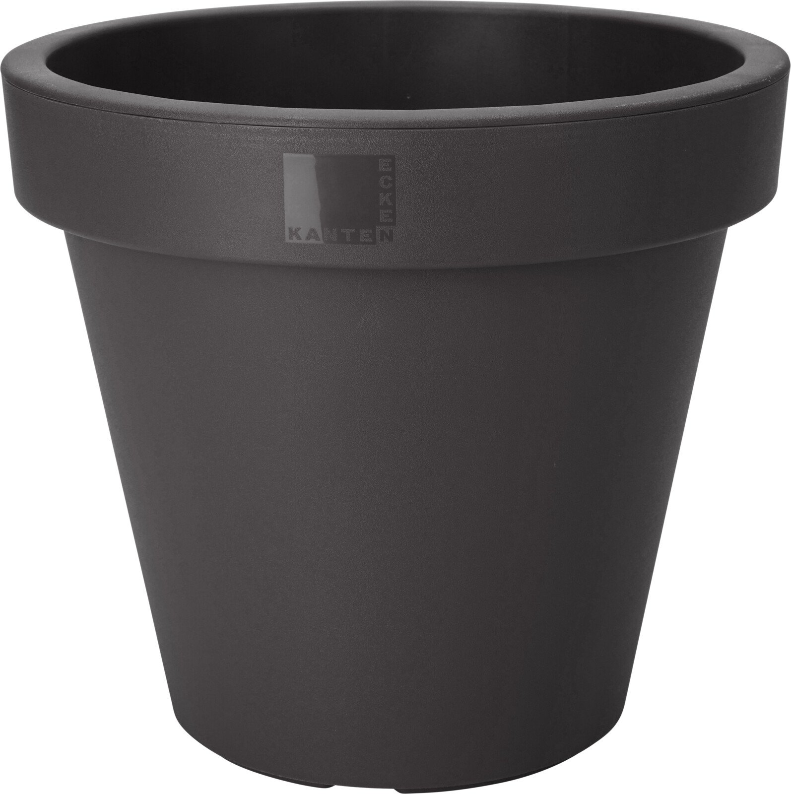 Plastikinis lauko vazonas, juodos sp., 80 x 80 x 69 cm.