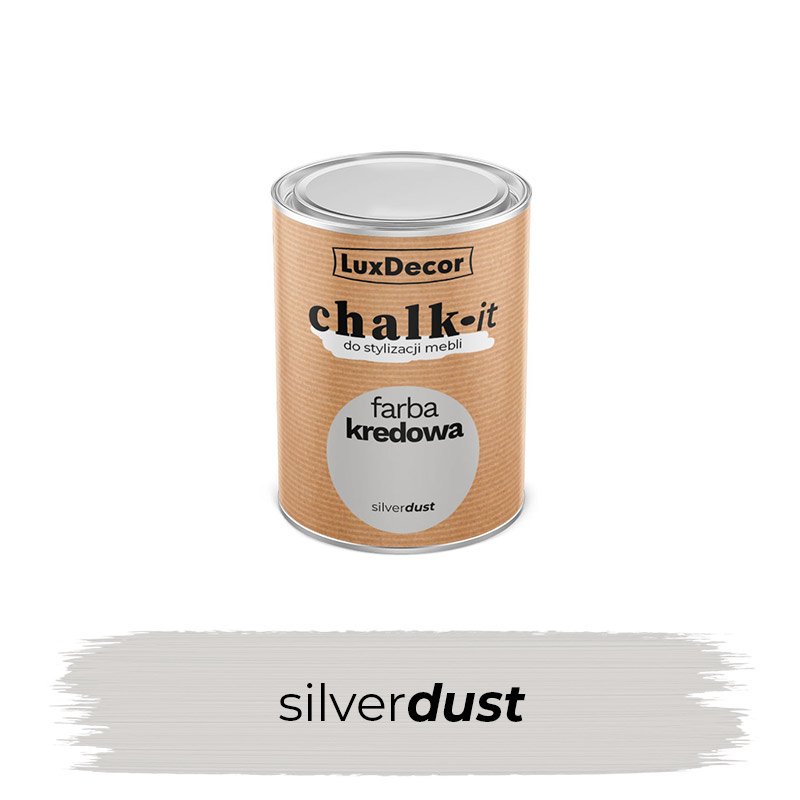 Kreidiniai dažai LUXDECOR Chalk-It, 125 ml, (04) Silver Dust