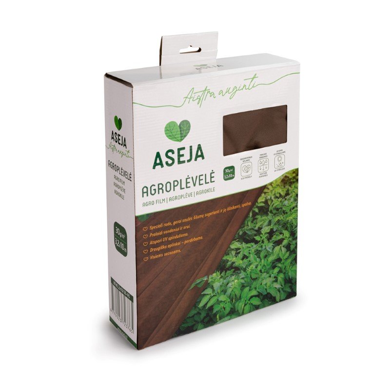 Agro plėvelė ASEJA AFW3,2x10/30-AS, 3,2 x 10 m, 30 g/m2, rudos sp.