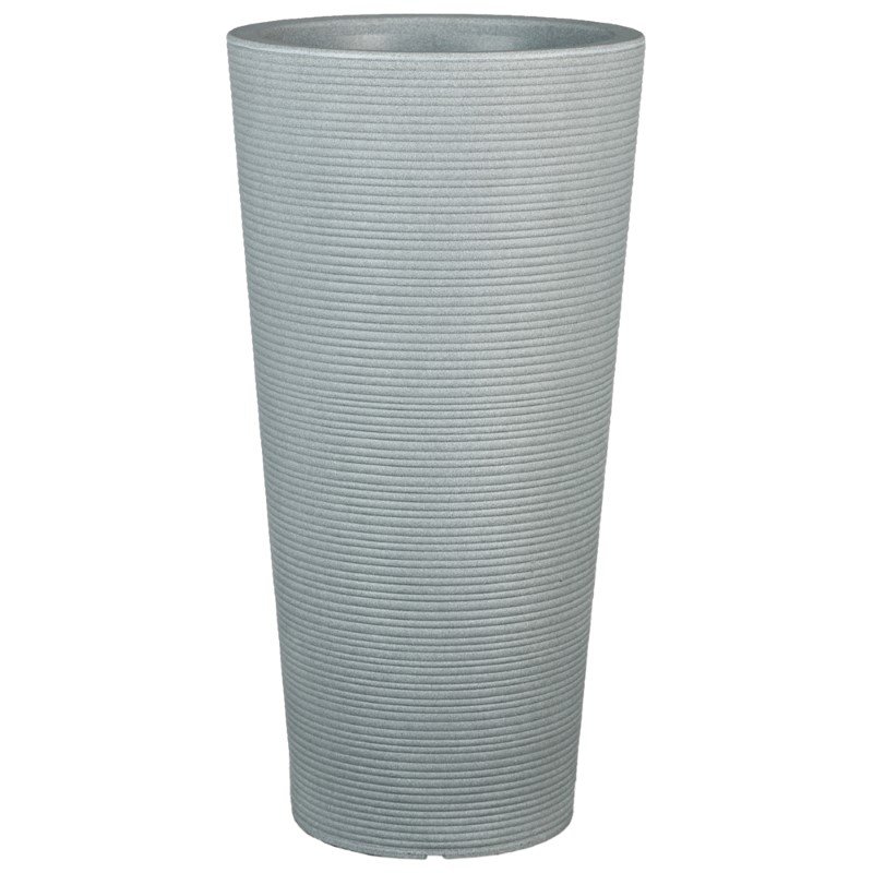 Plastikinis lauko vazonas, SCHEURICH CONEO HIGH (243/70), juoda/granito sp., aukštis 70 cm., skersmuo 39 cm.