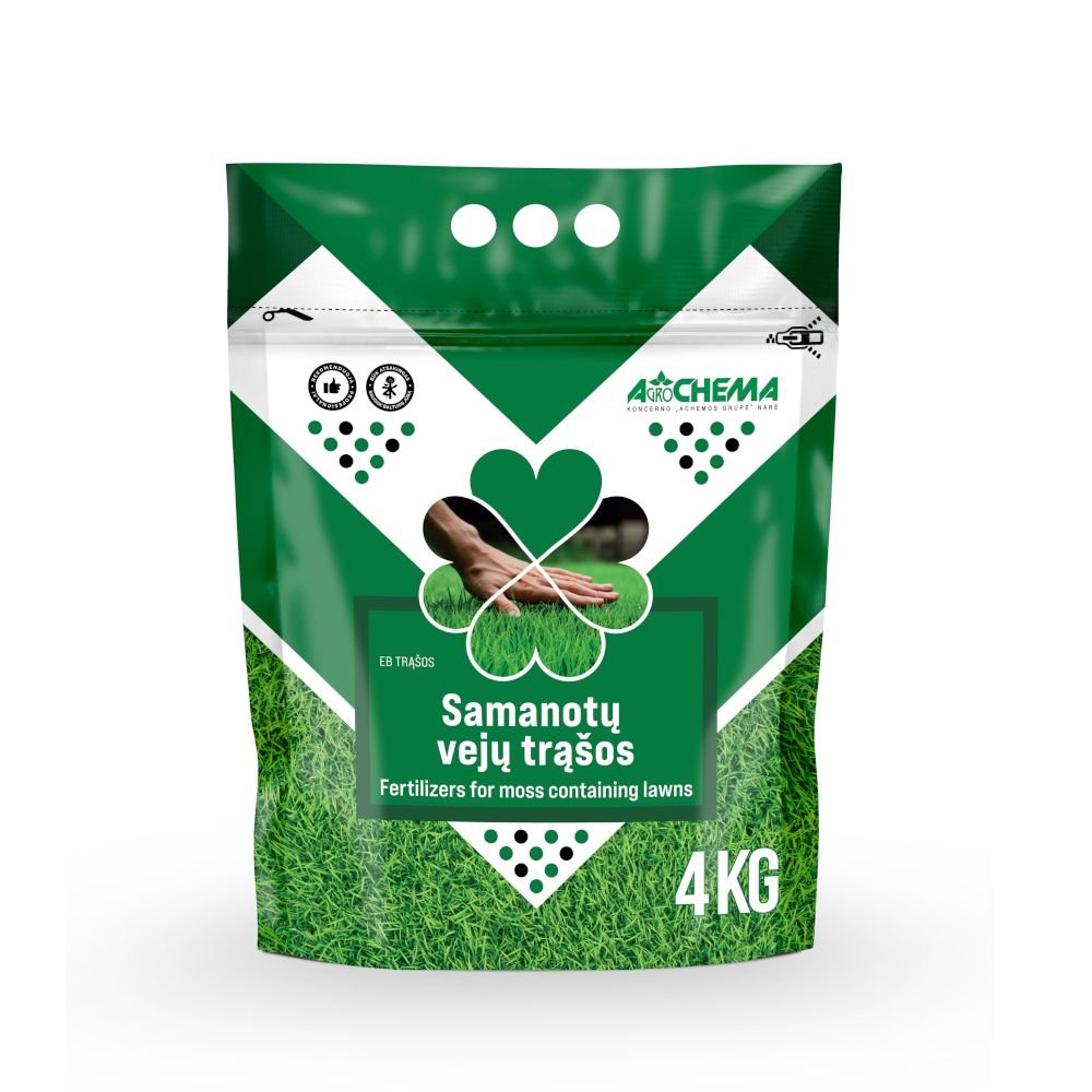 Samanotų vejų trąšos AGROCHEMA, 4 kg
