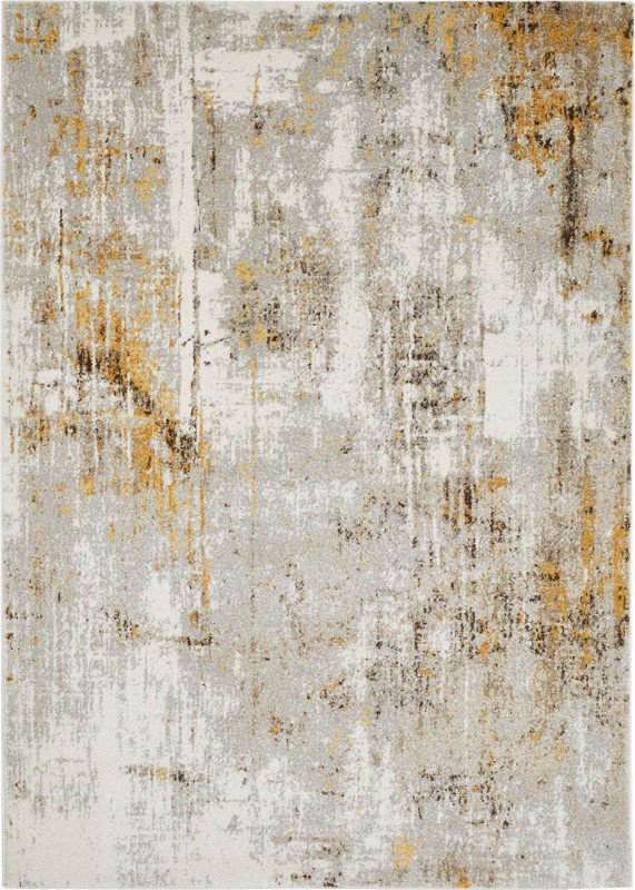 Kilimas LUXOR LIVING Living Molinos, 80 x 150 cm, pilkos-gelsvos spl., 100 % polipropilenas, Turkija, 700773