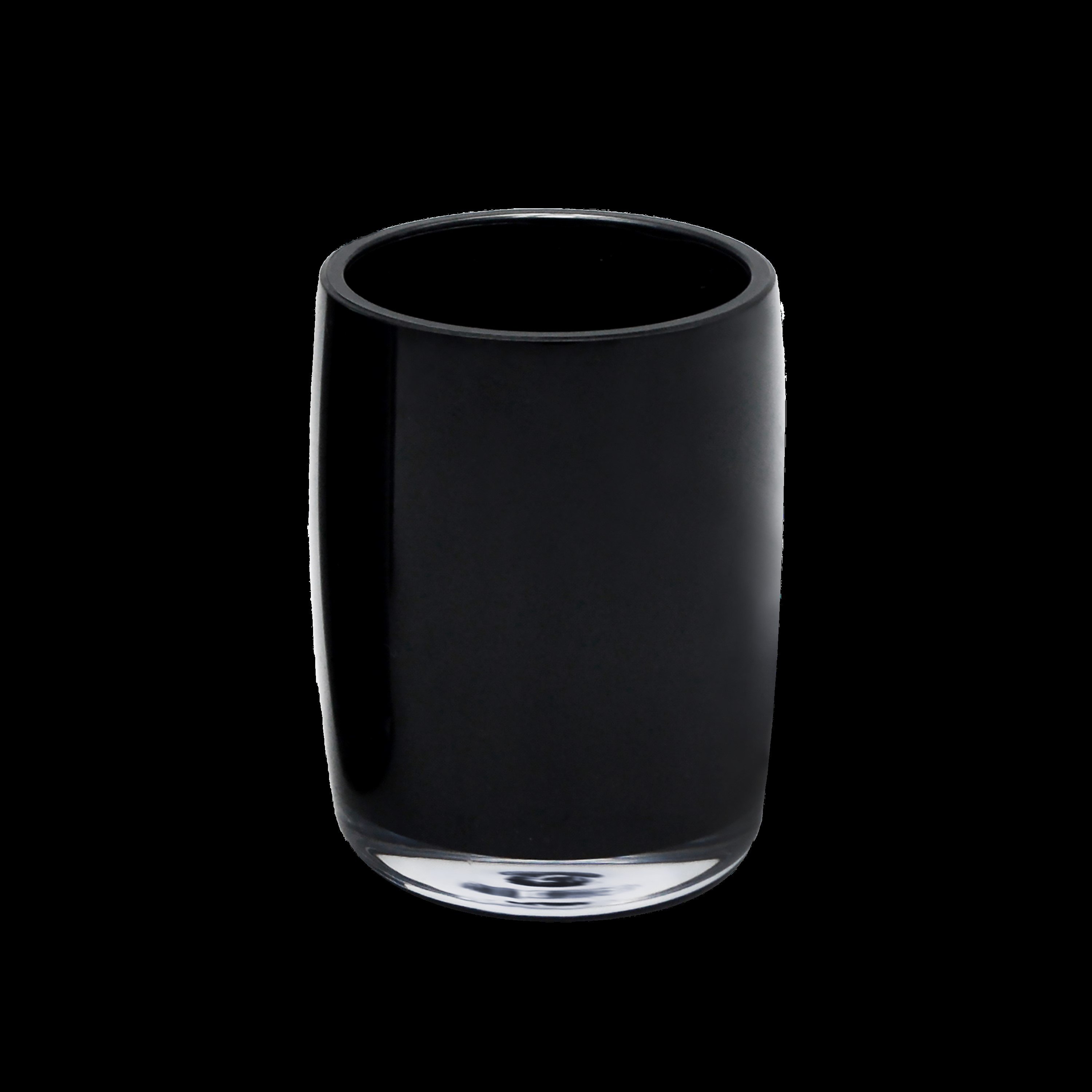 Stiklinė SEPIO Cordoba, pastatoma, akrilas, juodos spl.