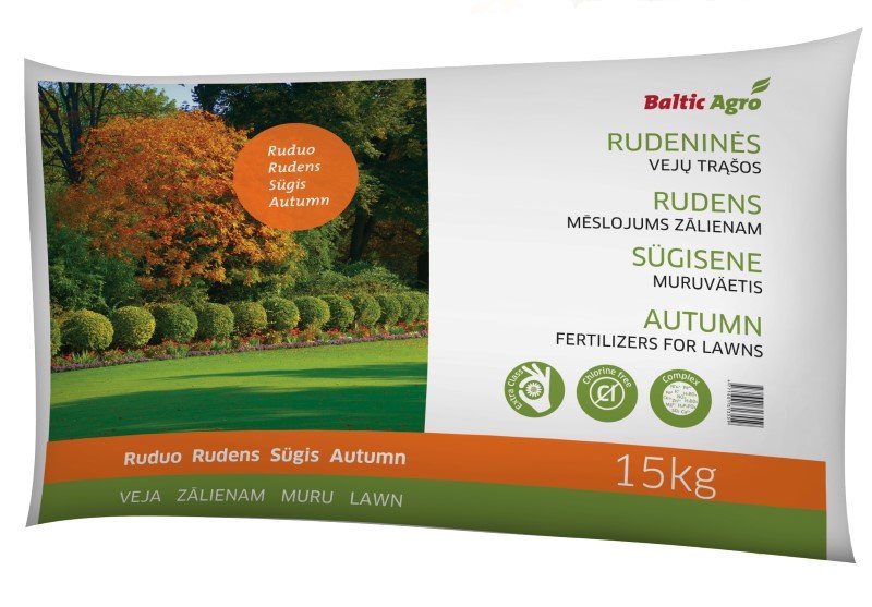 Trąšos vejoms BALTIC AGRO, rudeniui, 15 kg
