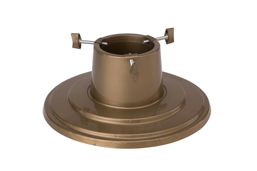 Eglutės stovas "Orbit", skersmuo 10 cm., auksinės sp., laiko eglutę iki 2 m.