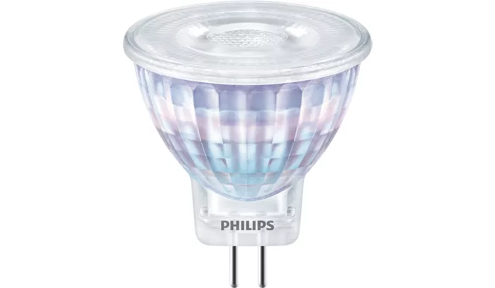 LED lempa PHILIPS, 2,3W (=20W), GU4 MR11, 12V, 2700K, 184 lm