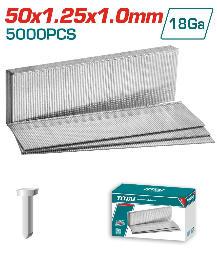 Vinys TOTAL, pneumatiniam pistoletui, 50 mm, Ga18,1.25X1.0 mm, 5000 vnt. TAC918501