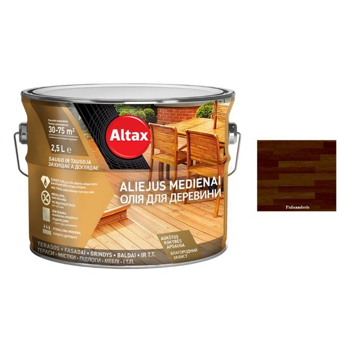Aliejus ALTAX, 2,5 l, palisanderis
