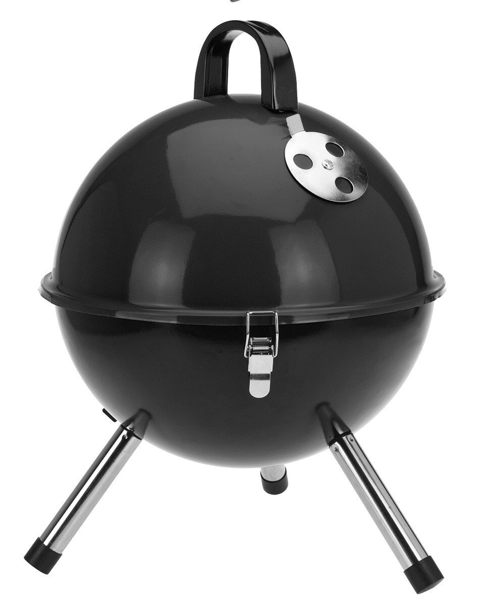 Anglies kepsninė BBQ, skersmuo 31cm, su trimis kojelėmis, juoda