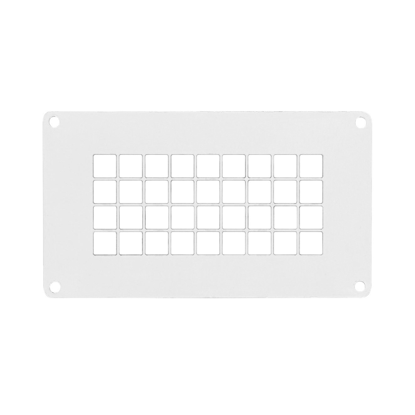 Ventiliacinis tinklelis - grotelės EUROPLAST LSM1408, 140 x 80 mm, baltos sp., metalinis