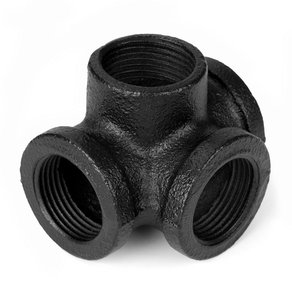 Dekoratyvinė jungtis RUSTICLINE, 3/4", skersmuo 25 mm, 4 skylės, RT-8, juodos sp.