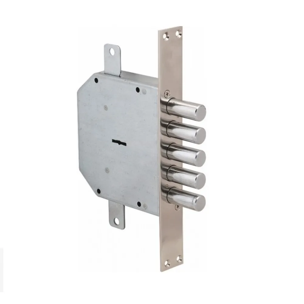 Įleidžiama spyna MOTTURA, 50798D, matinis chromas, cinkuota, 5 raktai