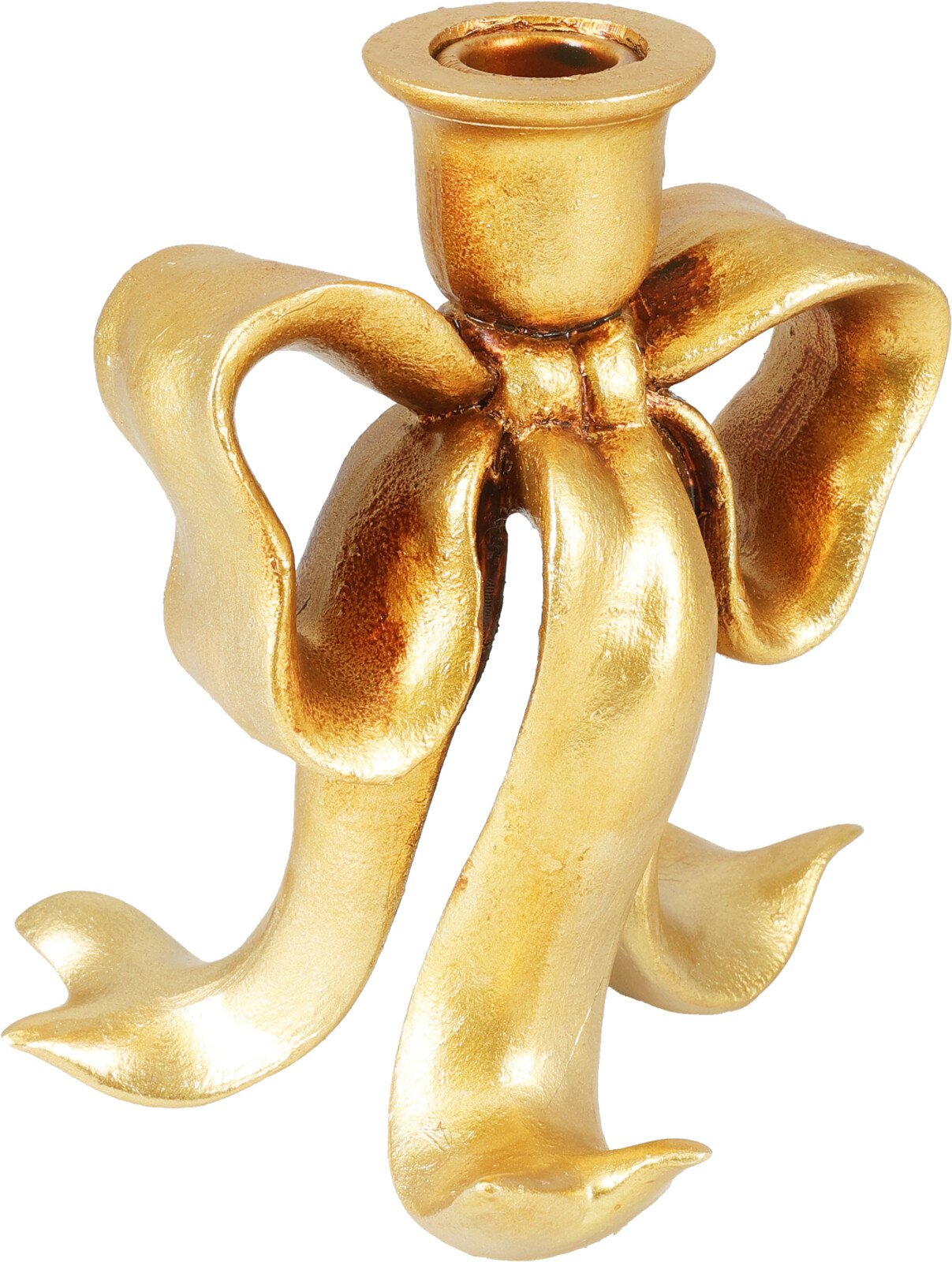 Žvakidė Kaspinas, aukso sp., 15 x 12 x 16,8 cm