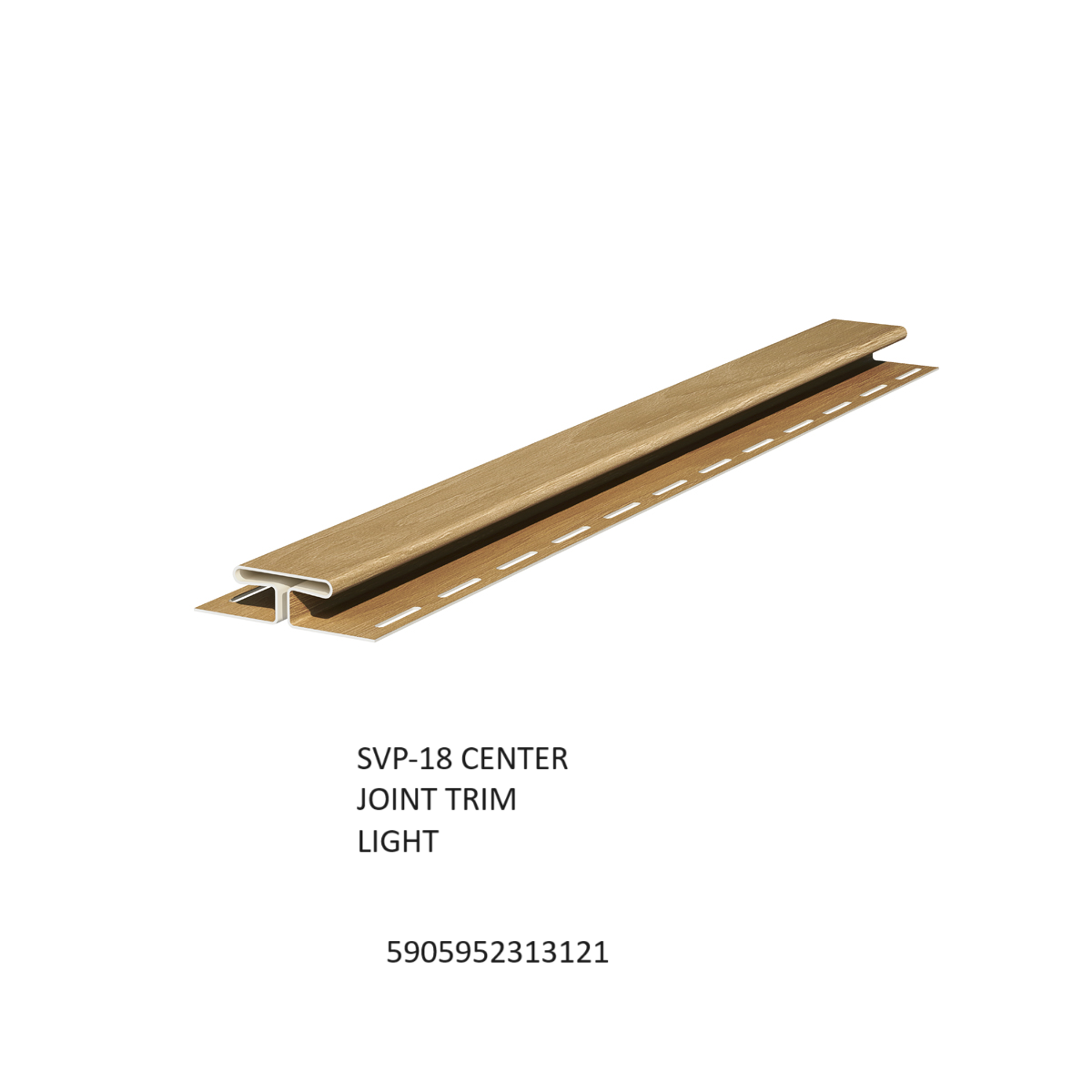 PVC sujungimo profilis VILO VOX, SIDING SVP18, ilgis 3,05 m, šviesus ąžuolas, 3030239