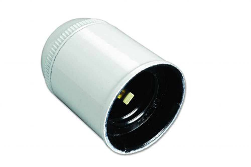 Lempos lizdas ELECTRALINE 71120, E27, plastikinis, baltos spalvos