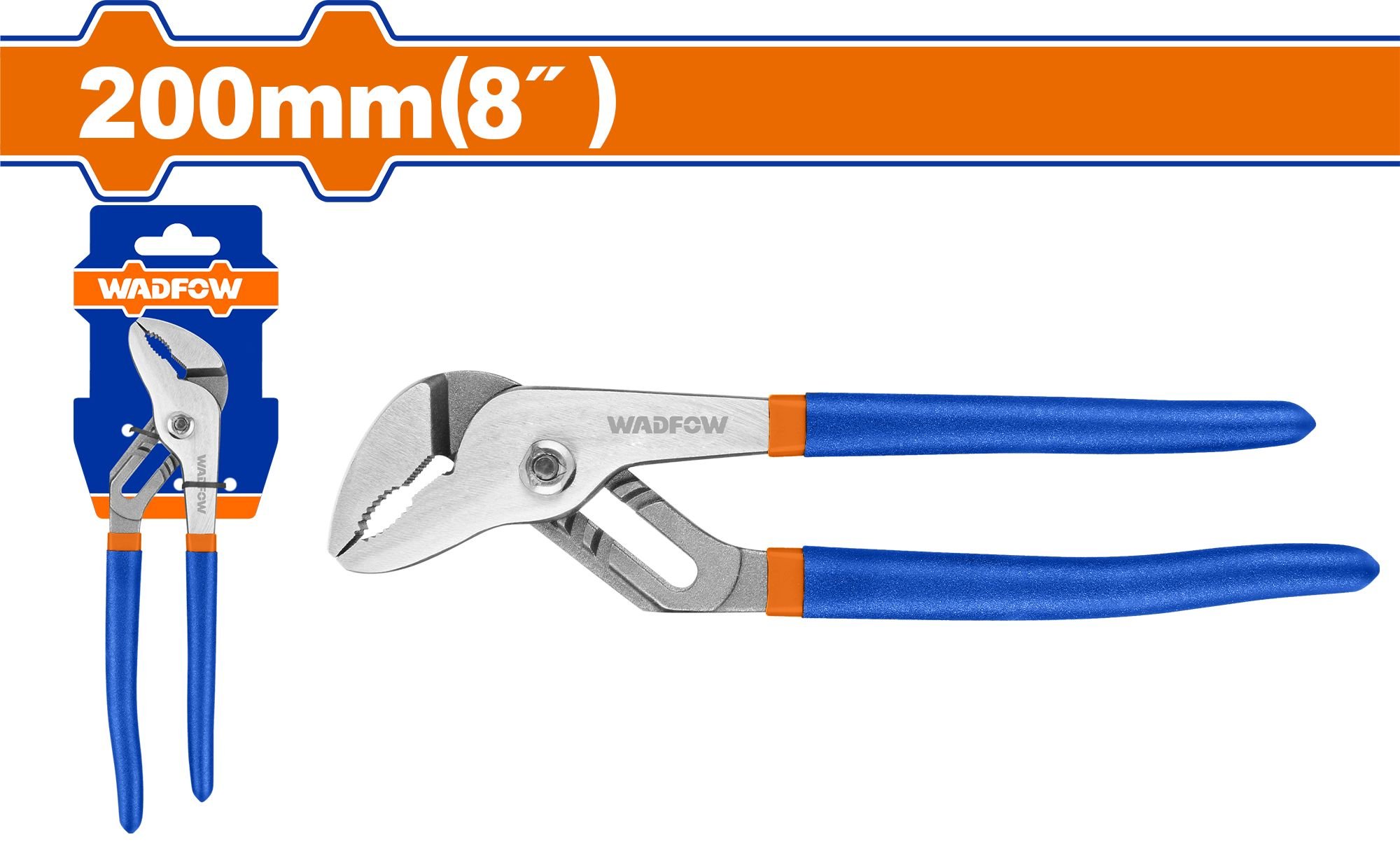 Reguliuojamos replės WADFOW, vamzdžiams, 200 mm, WPL7C18