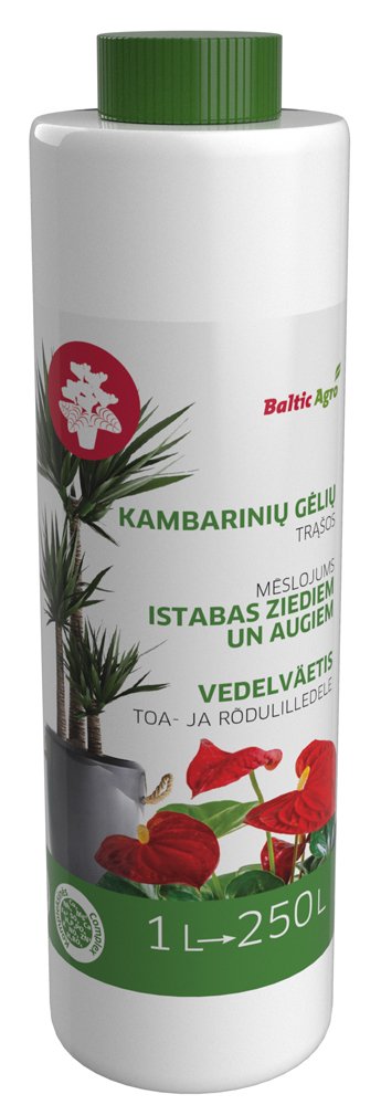 Trąšos kambario gėlėms, 1 l
