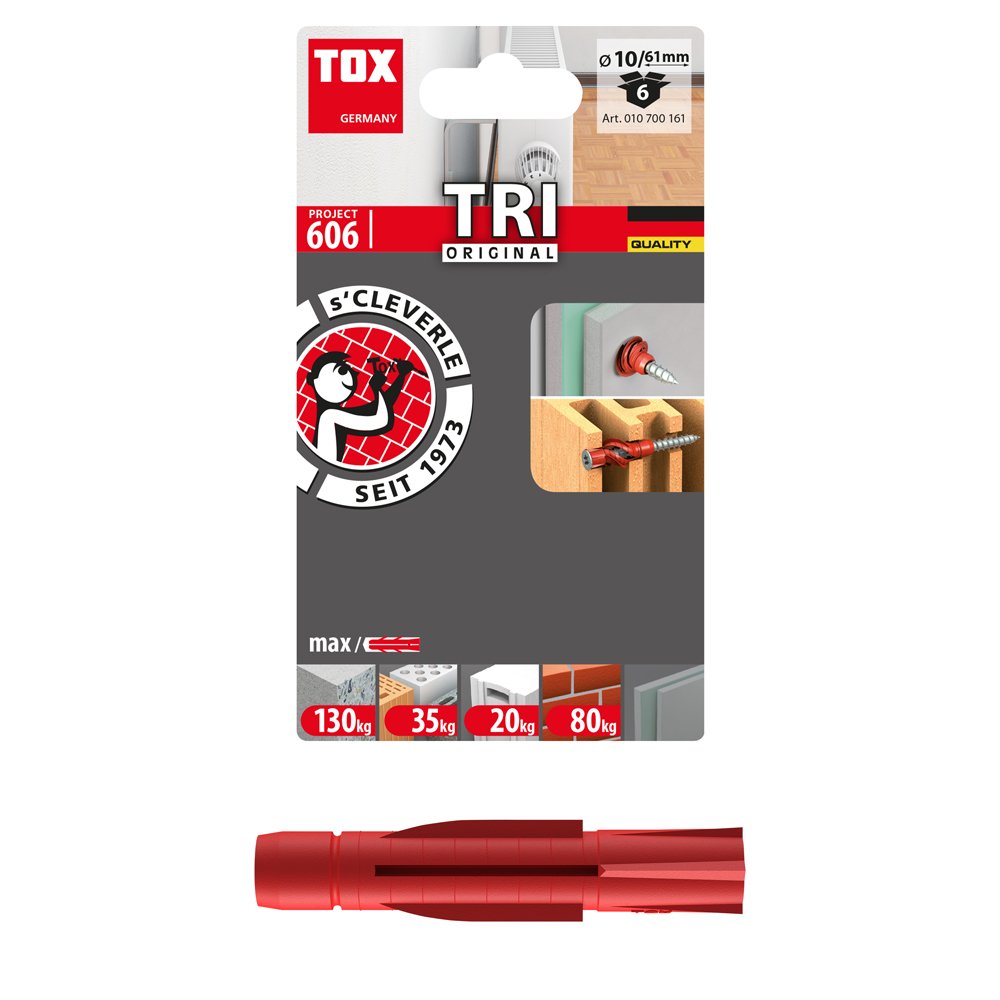 Universalus kaištis TOX Tri, 10/61, 6 vnt.