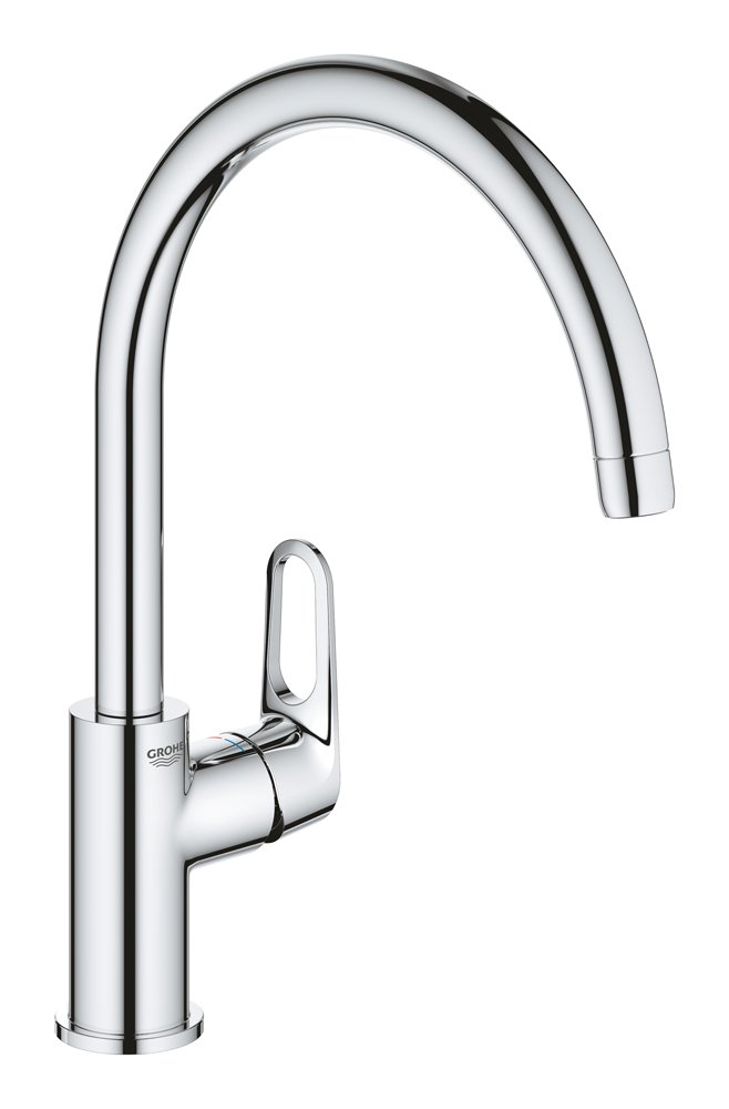 Plautuvės maišytuvas GROHE QuickFix Start Flow, C formos, chromas, 31555001
