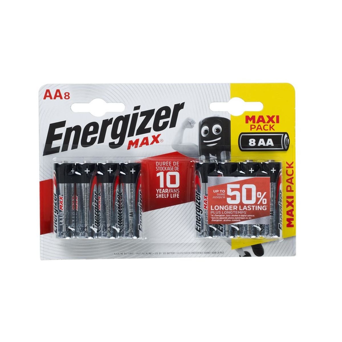 Maitinimo elementai ENERGIZER Max, 8 vnt. AA, LR6, ST