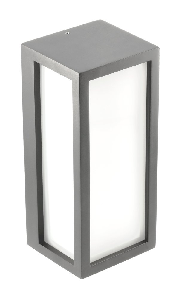 Lauko sieninis šviestuvas GTV Leo, E27, maks. 18W, IP54, grafito sp.