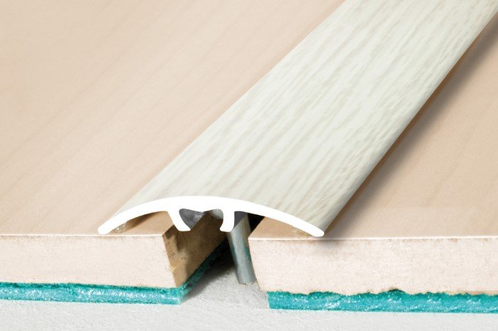 Aliumininė grindų juostelė HESORA H 64 D8, 3.2 x 180 cm, šv. pilkos spalvos, kilmės šalis ES