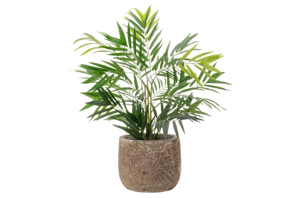 Keraminis lauko vazonas 4Living Vulcano, rudos sp., 36 x 36 x 31 cm.