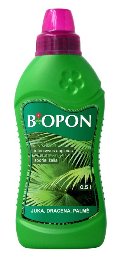 Skystos trąšos jukoms, dracenoms, palmėmsl BIOPON, 0,5 l