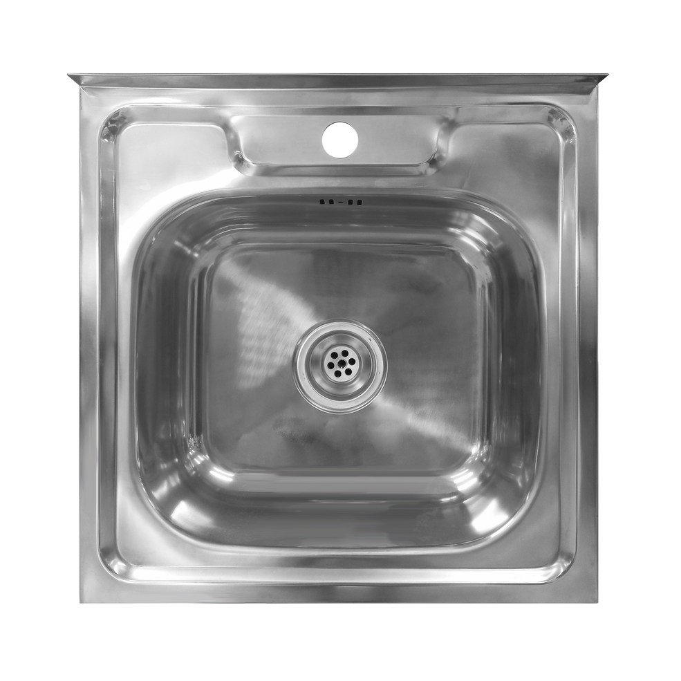 Plautuvė INOX Dm-5050,21427, 50 x 50 cm, plieninė, su ventiliu, kilmės šalis Kinija