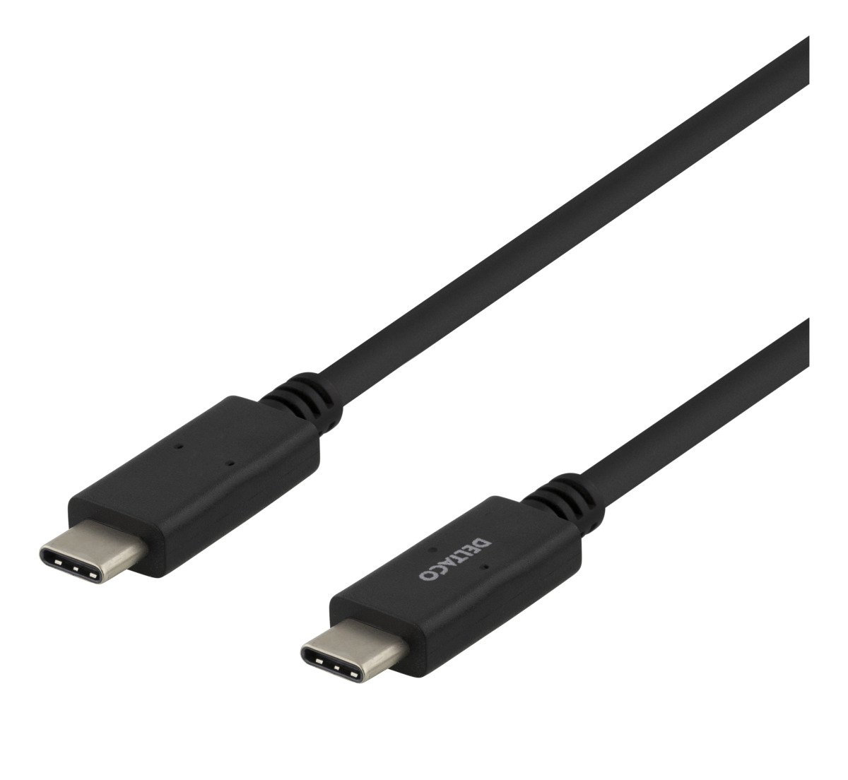 Įkrovimo laidas DELTACO USBC-2003M, USB Type C,  3m, juodos sp.