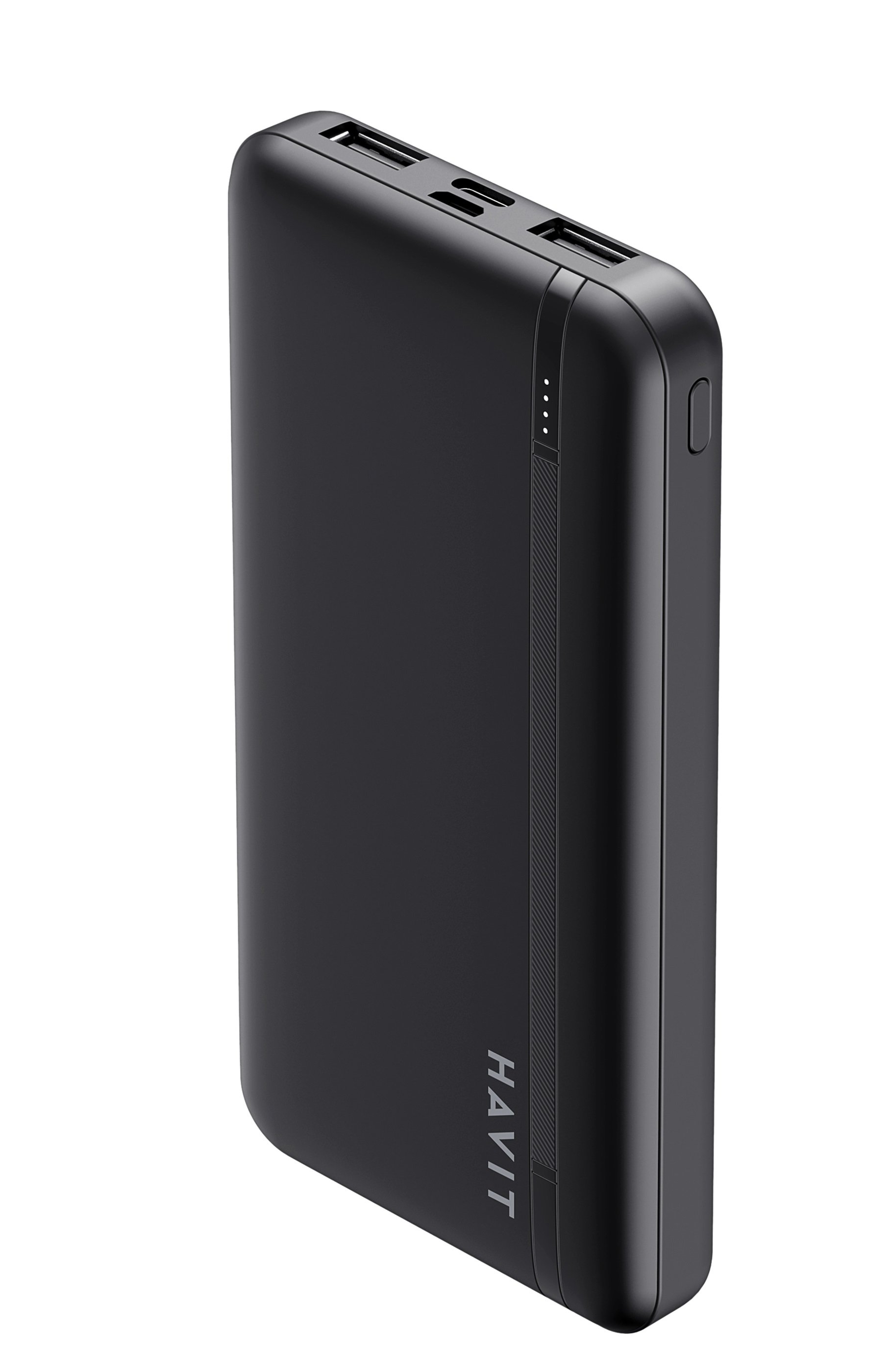 Nešiojamas įkroviklis HAVIT Pb89, 10000 mAh, 2xUSB A, 12 W, juodos sp.