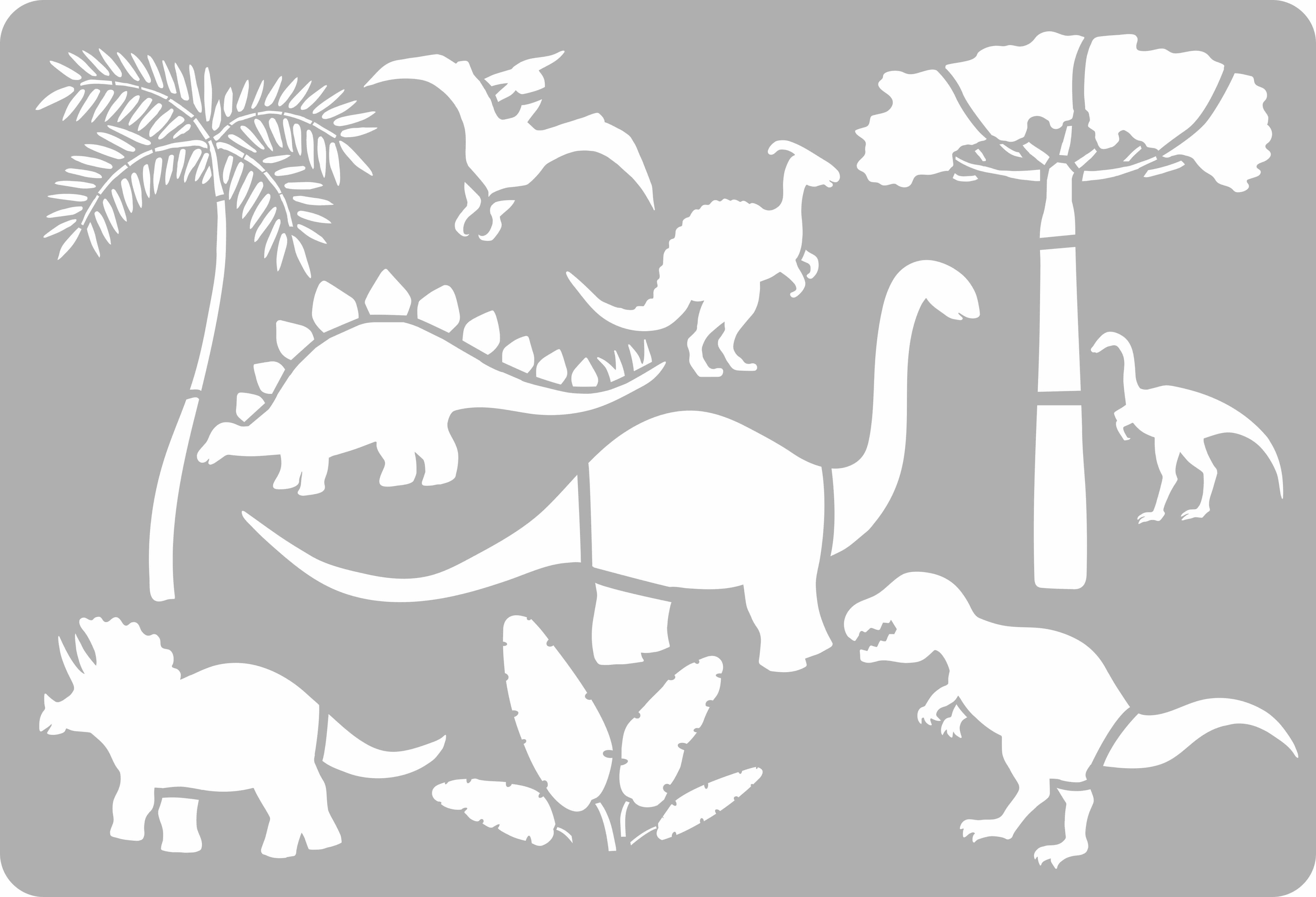 Sienų šablonas PRIMACOL Mega Dinosaurs 537