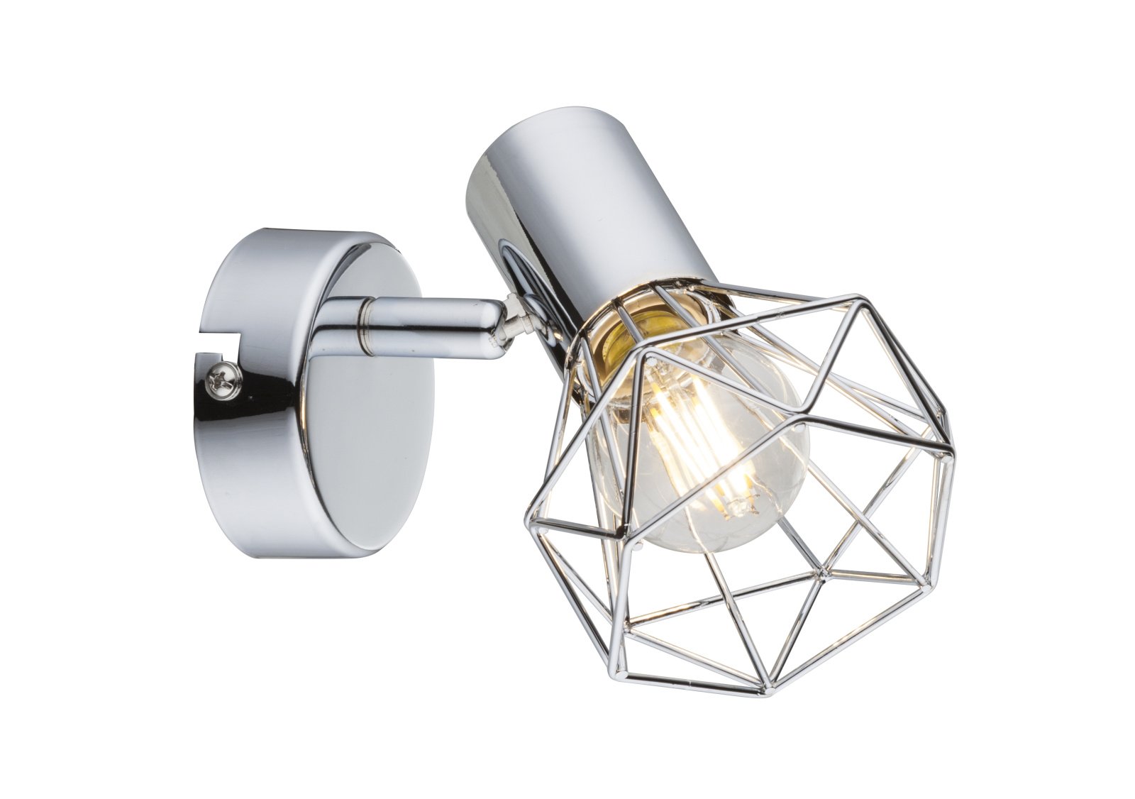 Kryptinis šviestuvas GLOBO Xara I, E14, 1 x 40W, 230V, chromas, 100 x 130 x 150 mm, 54802-1