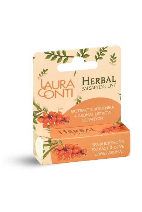 Lūpų balzamas Nourishing Herbal, su šaltalankiu ir alyvuogių lapais, 4,8 g