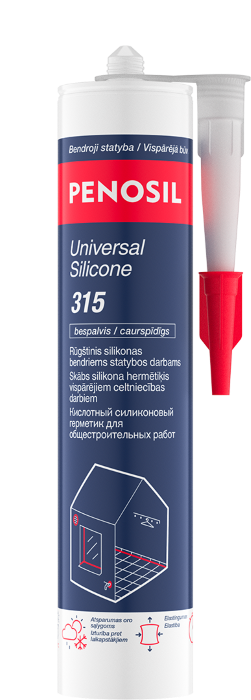Silikoninis hermetikas PENOSIL Universal Silicone 315, 280 ml, universalus, bespalvis