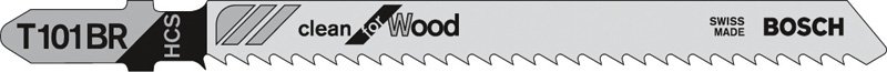 Siaurapjūklio pjūkleliai BOSCH T 101 BR Clean for Wood