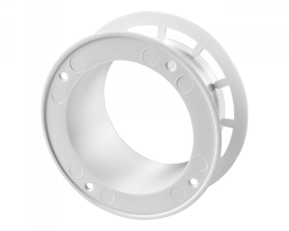 Ventiliacinis flanšas PLASTIVENT, d125, plastikinis, baltas, F125