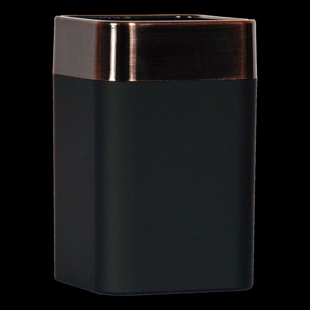 Stiklinė SEPIO Murcia Black, pastatoma, ABS/guma, juodos/bronzinės spl.