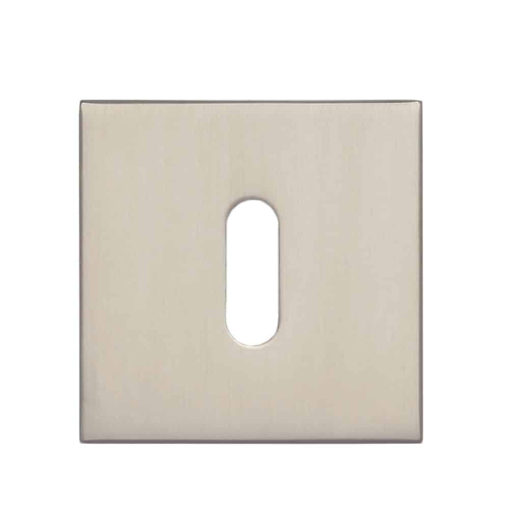 Durų apyraktė INOVO, SLIM 17, BB simboliniam raktui, matinio nikelio spalvos, kvadratas