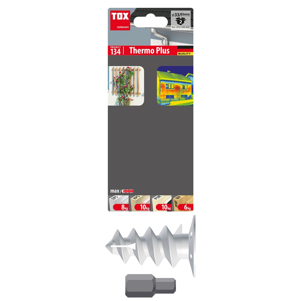 Polistrolo kaištis TOX Thermo Plus, 85, 2 vnt.