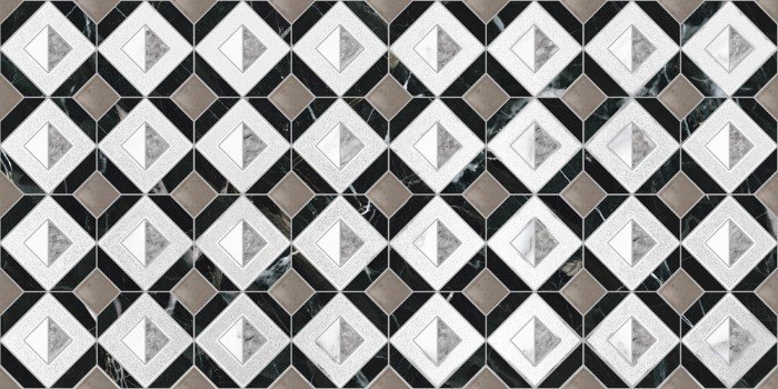 Dekoratyvinės keraminės plytelės KAI, Statuario Gerometric White 3275, 30 x 60 cm, 6 vnt./dėž., rektifikuotos, įvairiaspalvės