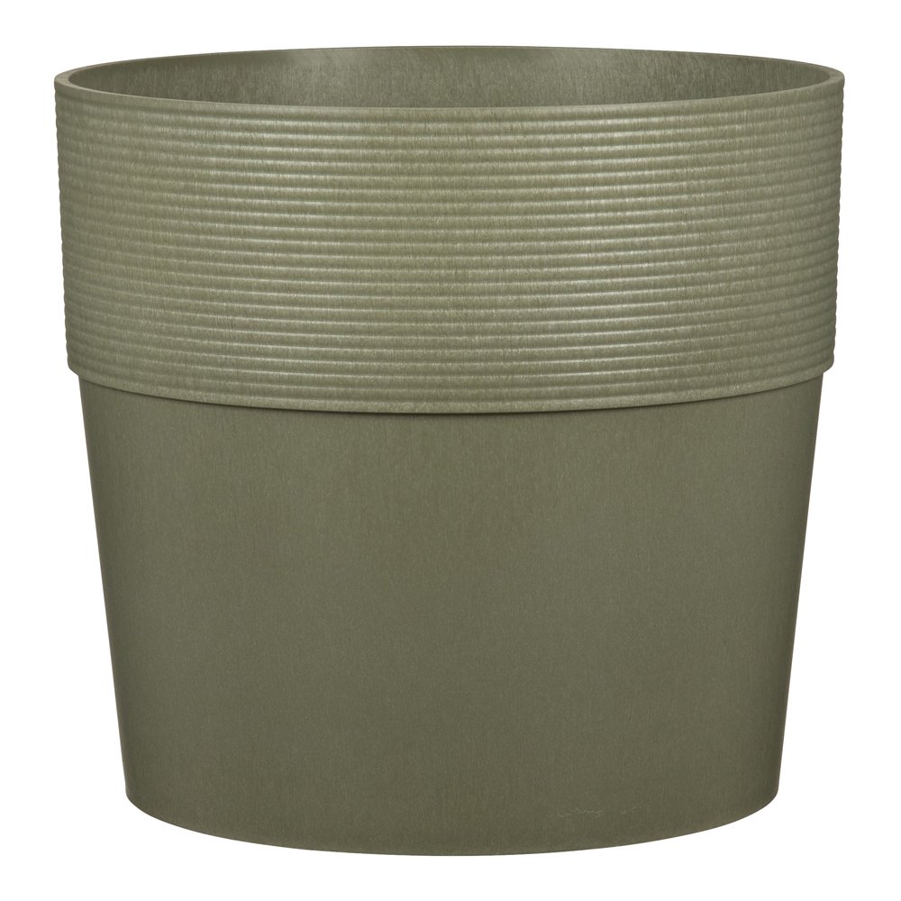 Kambarinis plastikinis vazonas SCHEURICH Khaki (224/30), žalsvos sp., skersmuo 30 cm.