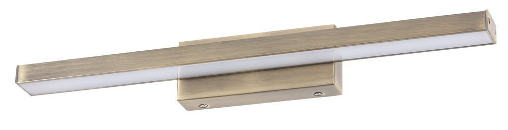 Sieninis veidrodžių ir paveikslų šviestuvas RABALUX John, LED, 18W, 230V 50Hz, 4000K, 1300 lm, IP44, metalinis, bronzos sp., 627 x 80 x 70 mm, 6130