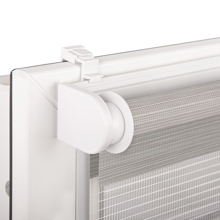 Ritininė užuolaida MARDOM Click Day & Night Natural, 68,5 x 215 cm, spl. granito