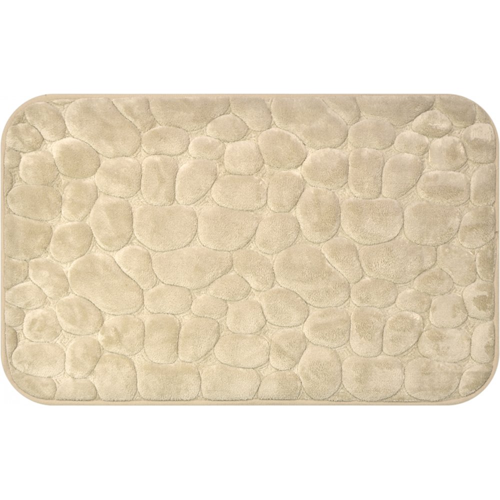 Vonios kilimėlis BENEDOMO, 50 x 80 cm, poliesteris, memory foam, tamsiai smėlinės spalvos
